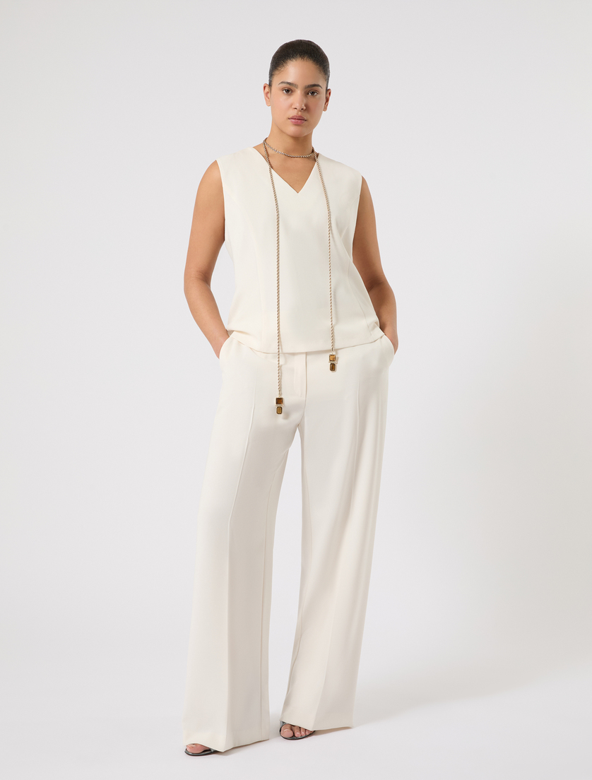 Rhinestone-adorned adjustable necklace - Marina Rinaldi