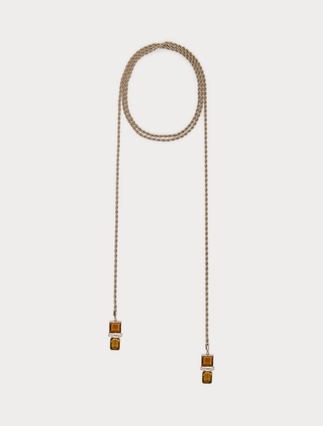 Rhinestone-adorned adjustable necklace - Marina Rinaldi