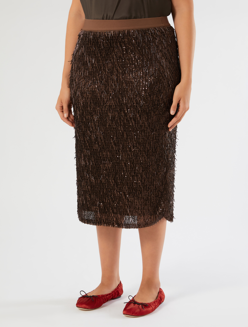Sequinned tulle skirt - COCOA - Marina Rinaldi - 3
