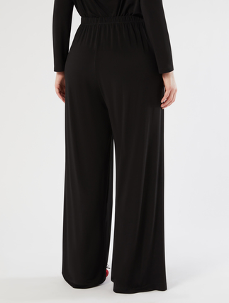 Jersey trousers - BLACK - Marina Rinaldi - 4