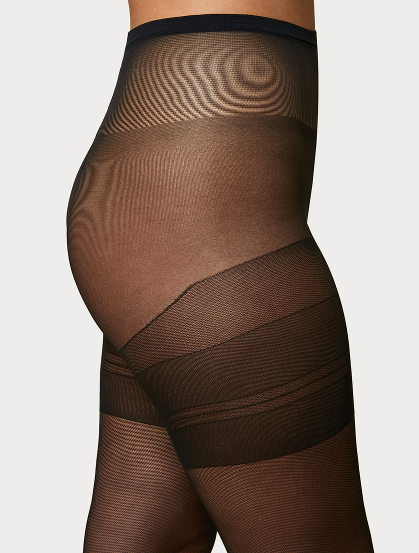 20 denier tulle tights - BLACK - Marina Rinaldi - 2
