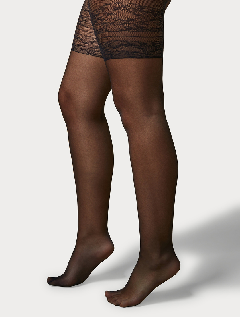 Collants voiles 20 deniers - BLEU - Marina Rinaldi