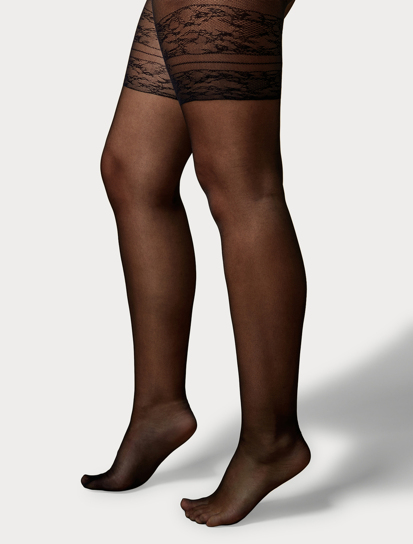 20 denier sheer tights - BLACK - Marina Rinaldi