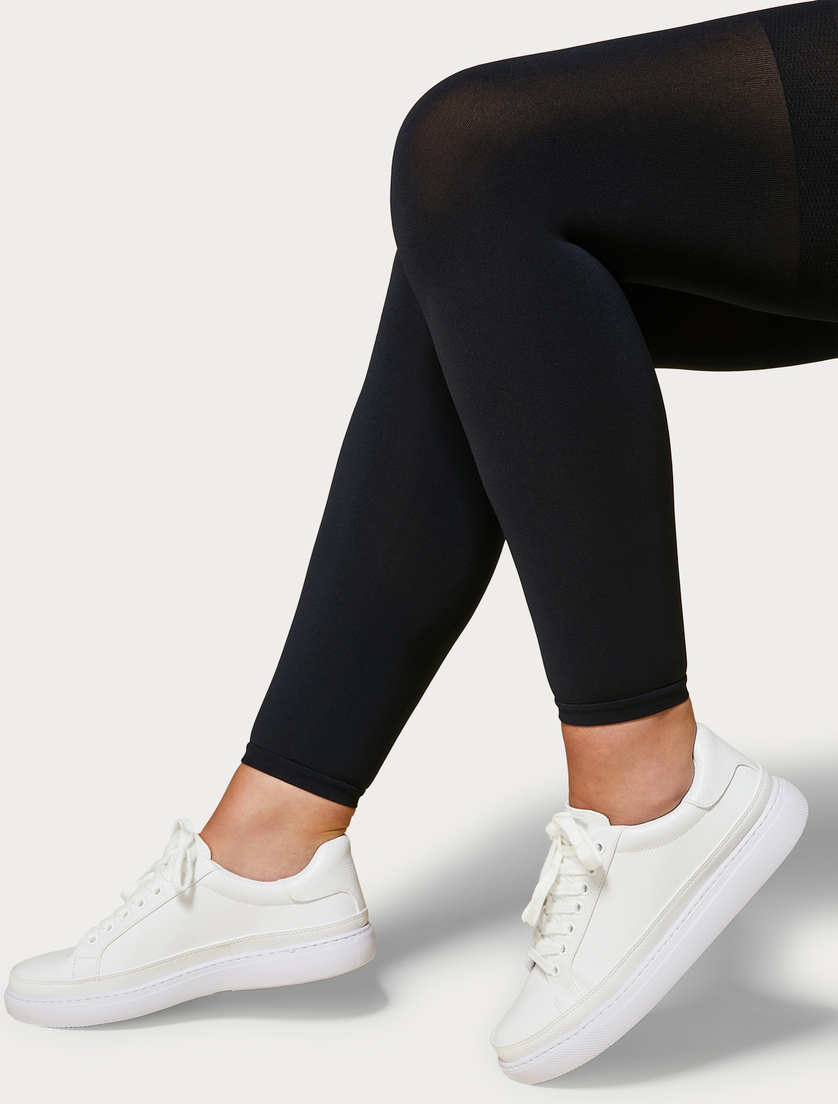 Leggings en microfibre 100 deniers - BLEU - Marina Rinaldi - 3