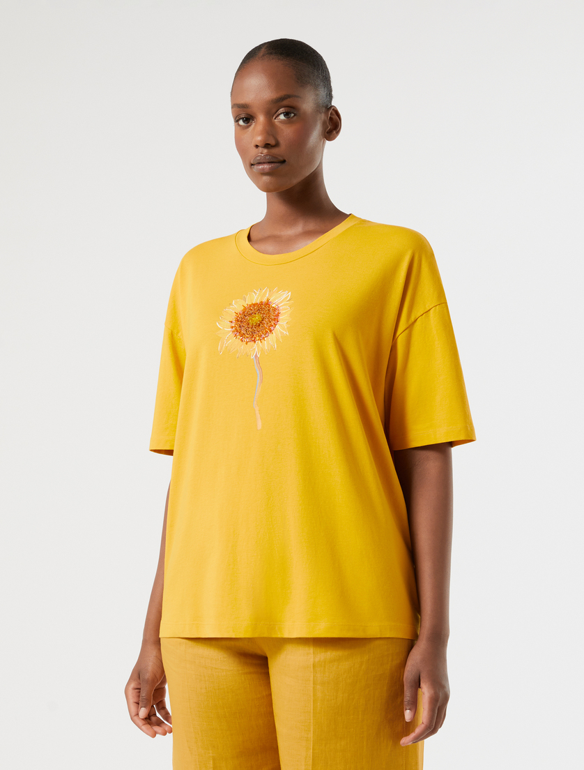Jersey print T-shirt - HONEY - Marina Rinaldi - 3
