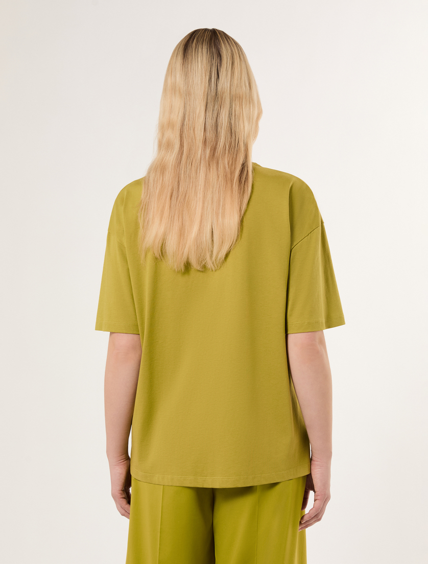 T-Shirt aus bedrucktem Jersey - OLIVENGRUEN - Marina Rinaldi - 4
