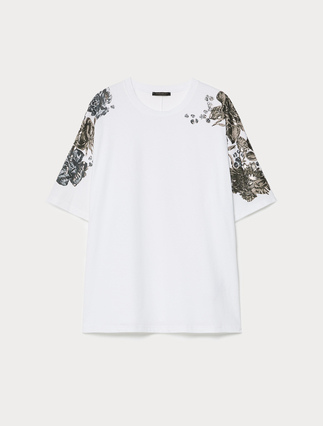 Jersey print T-shirt - Marina Rinaldi