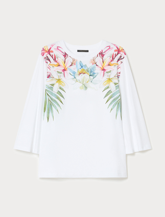 Jersey print T-shirt - Marina Rinaldi