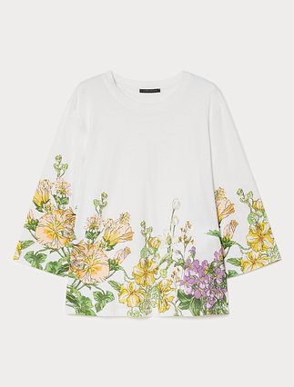 Jersey print T-shirt - Marina Rinaldi