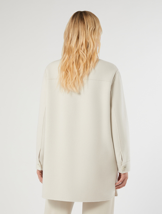 Double-faced wool and cashmere coat - ECRU - Marina Rinaldi - 4