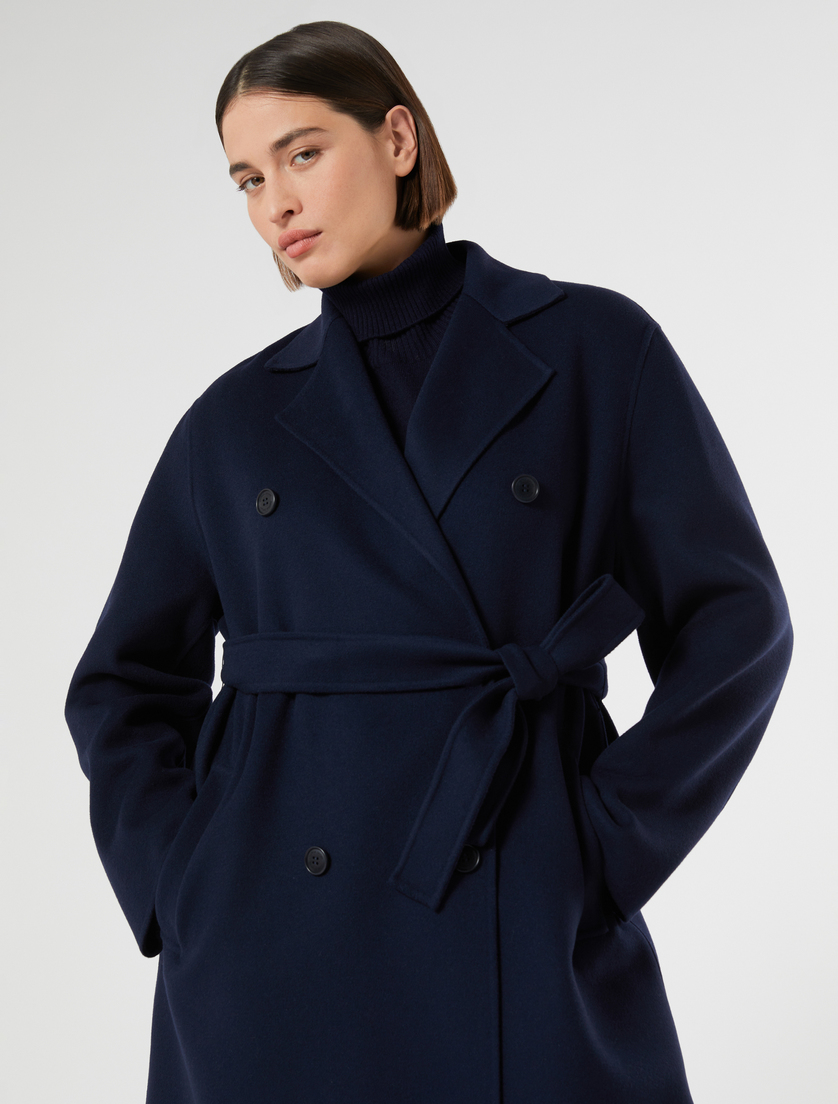 Double-faced wool-blend coat - ULTRAMARINE - Marina Rinaldi - 5