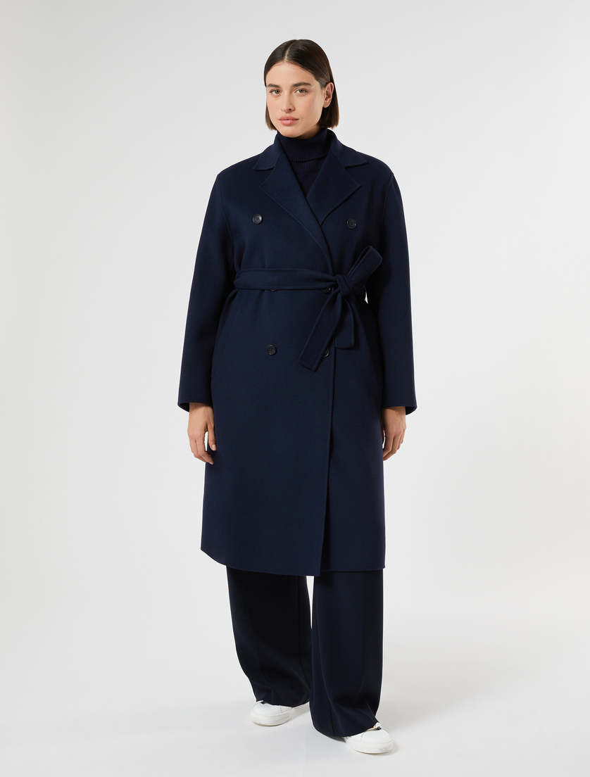 Double-faced wool-blend coat - ULTRAMARINE - Marina Rinaldi - 3