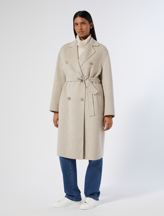 Mantel aus Wollgemisch-Doppelgewebe - KHAKI - Marina Rinaldi - 3