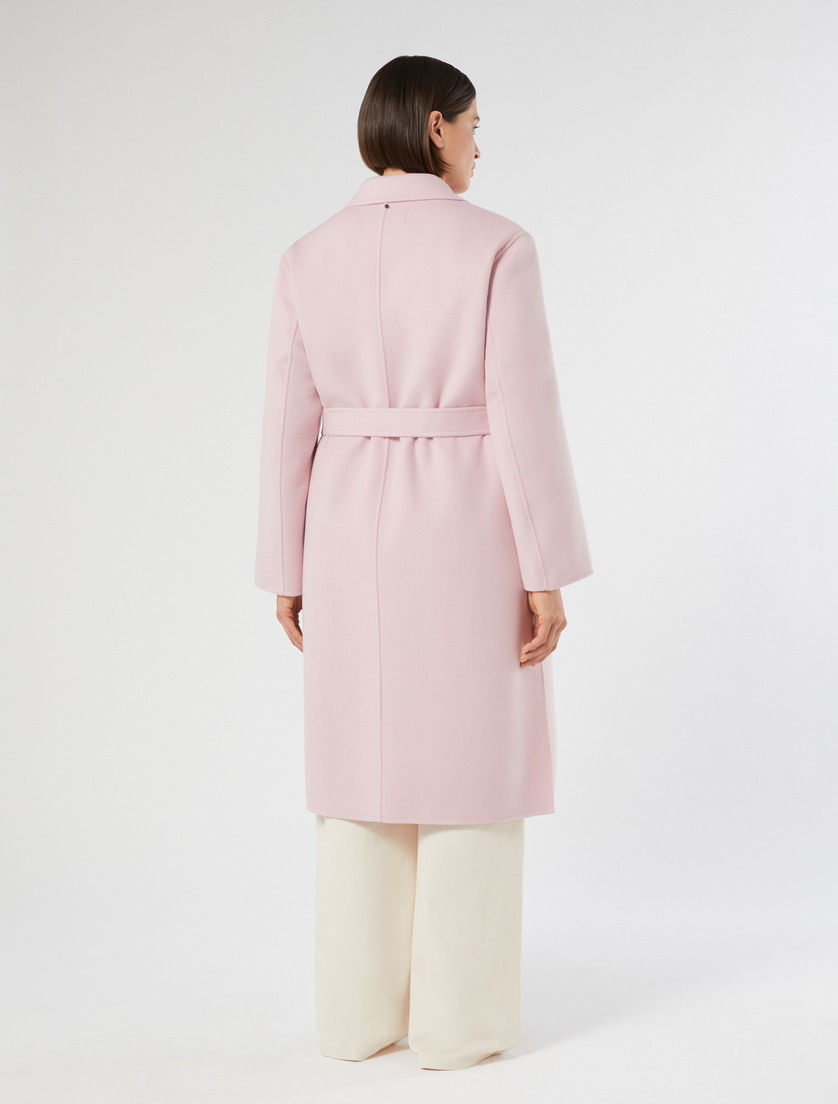 Μάλλινο παλτό διπλής όψης - ΡΟΖ - Marina Rinaldi - 4