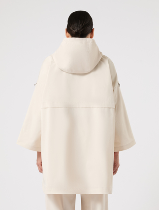 Water-repellent micro twill parka - ECRU - Marina Rinaldi - 4