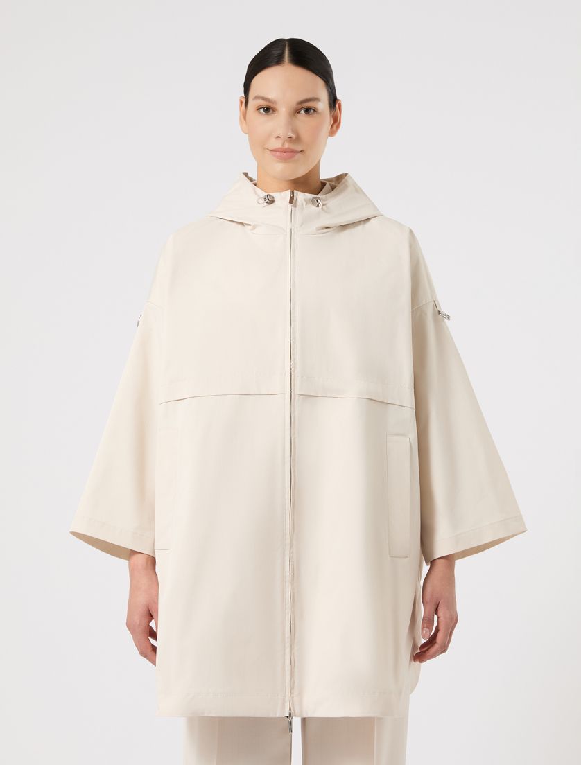 Parka in microtwill antigoccia - ECRU - Marina Rinaldi - 3