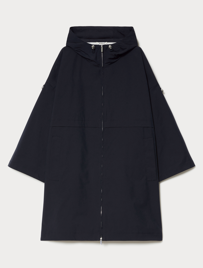 Water-repellent micro twill parka - MIDNIGHTBLUE - Marina Rinaldi