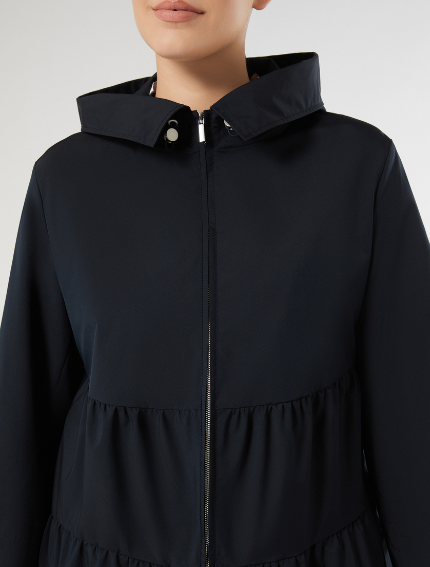 Υδατοαπωθητικό αδιάβροχο από μικρο-τουίλ - ΣΚΟΥΡΟ ΜΠΛΕ - Marina Rinaldi - 5