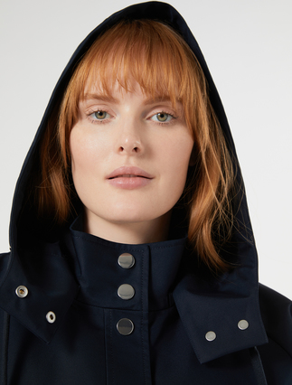 Water-repellent twill cape - MIDNIGHTBLUE - Marina Rinaldi - 5