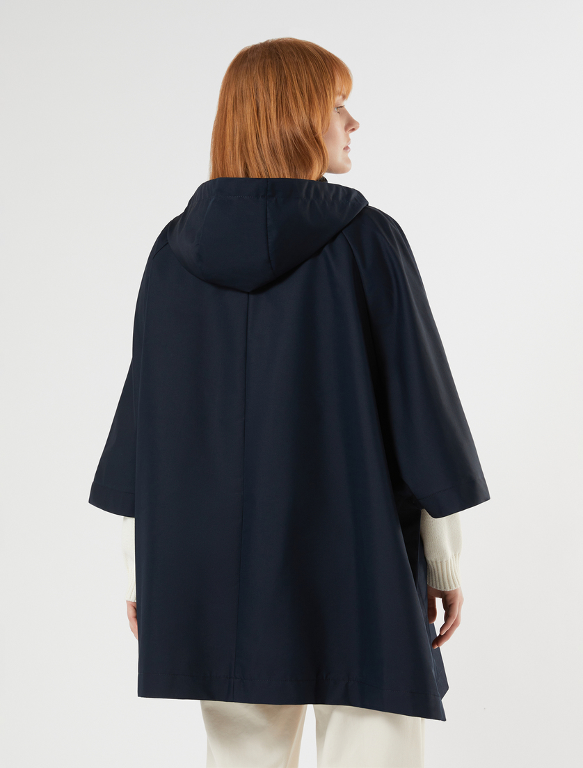 Κάπα από υδατοαπωθητικό τουίλ - ΣΚΟΥΡΟ ΜΠΛΕ - Marina Rinaldi - 4