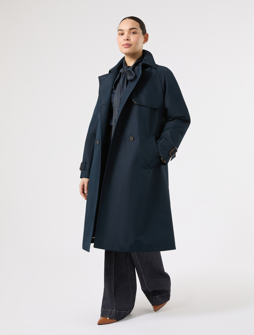 Water-repellent twill trench coat - Marina Rinaldi