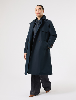 Water-repellent twill trench coat - Marina Rinaldi
