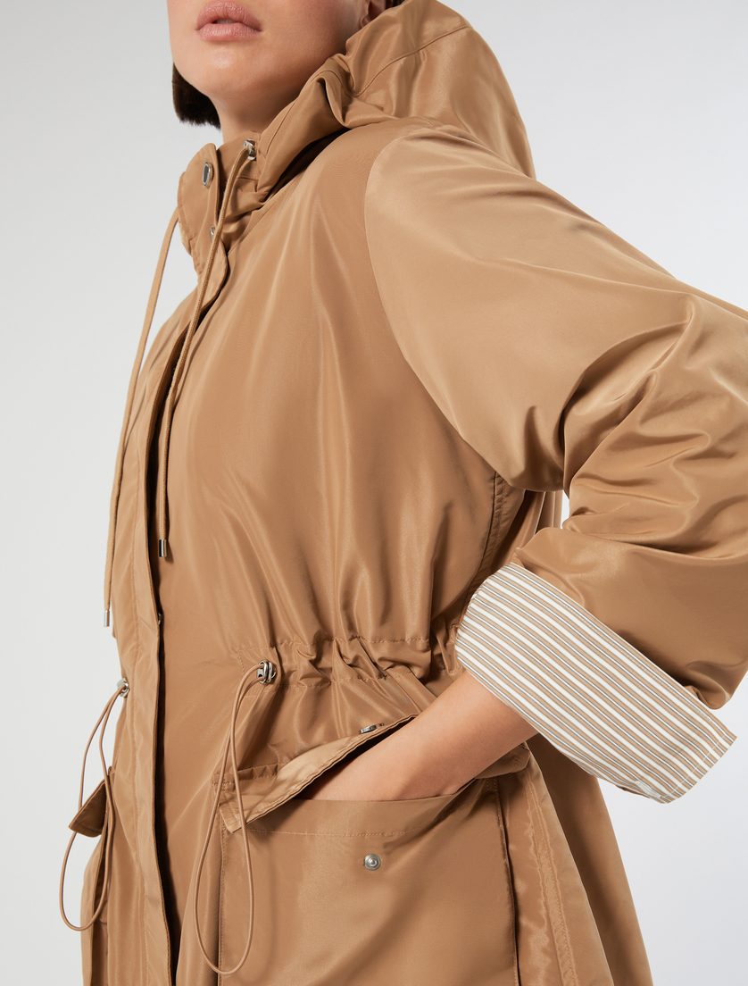 Taffeta parka raincoat - TAWNY - Marina Rinaldi - 5