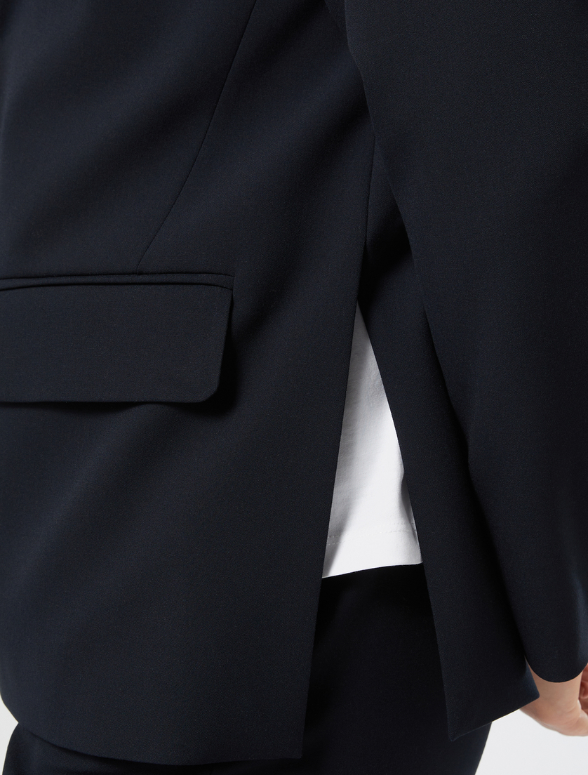 Jacke aus Stretchcanvas - NACHTBLAU - Marina Rinaldi - 5