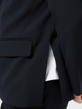 Stretch canvas jacket - MIDNIGHTBLUE - Marina Rinaldi - 5