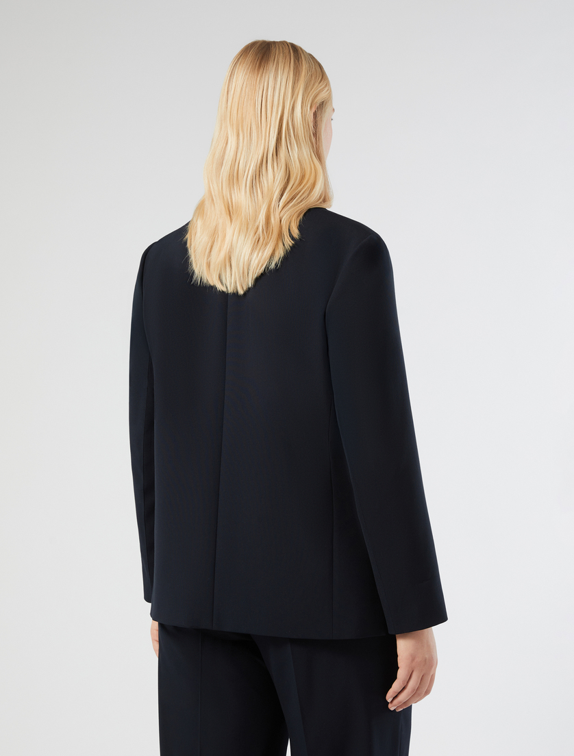 Jacke aus Stretchcanvas - NACHTBLAU - Marina Rinaldi - 4