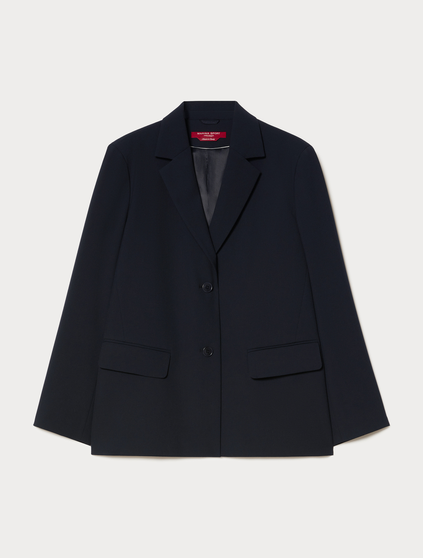 Jacke aus Stretchcanvas - NACHTBLAU - Marina Rinaldi