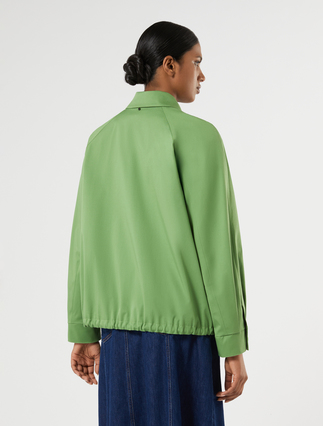 Stretch gabardine jacket - GREEN - Marina Rinaldi - 4