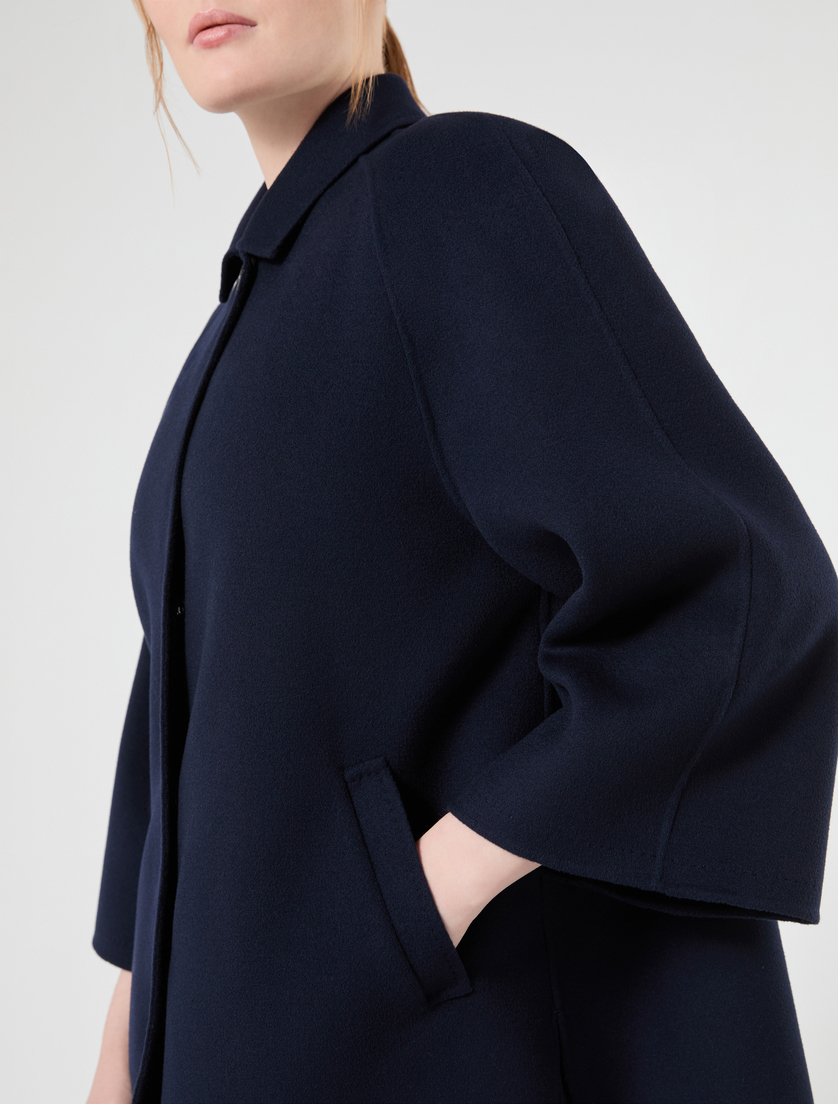 Heavy double-faced wool and cashmere jacket - MIDNIGHTBLUE - Marina Rinaldi - 5