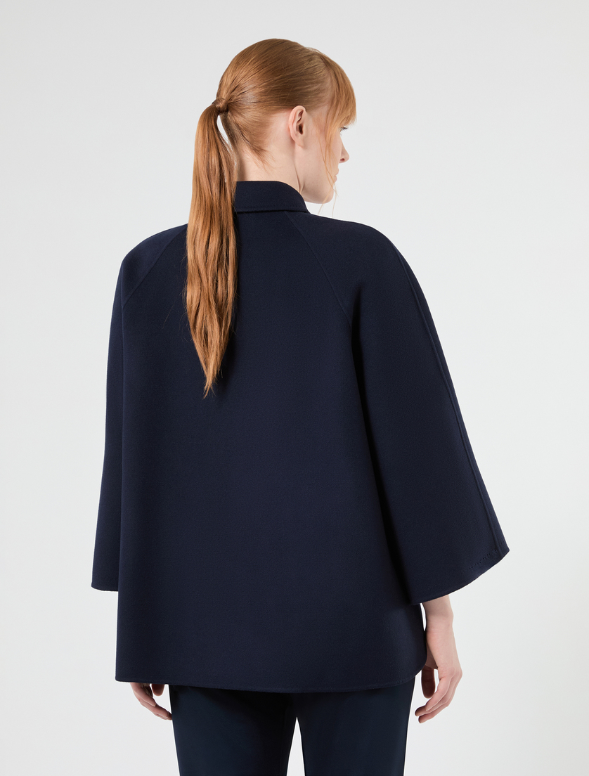 Heavy double-faced wool and cashmere jacket - MIDNIGHTBLUE - Marina Rinaldi - 4