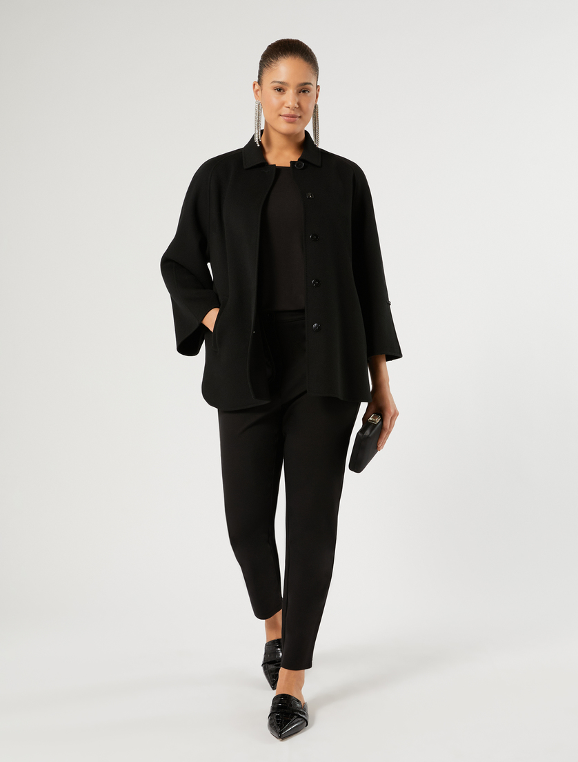 Heavy double-faced wool and cashmere jacket - Marina Rinaldi