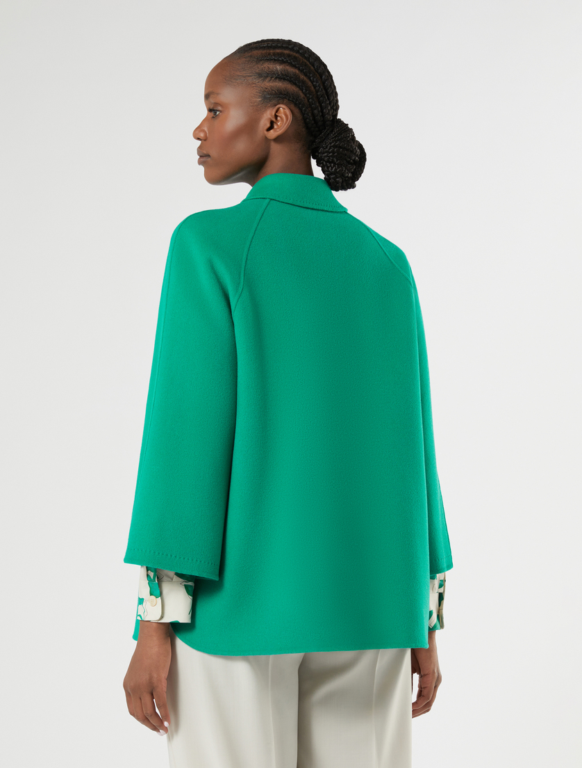 Heavy double-faced wool and cashmere jacket - EMERALD - Marina Rinaldi - 4