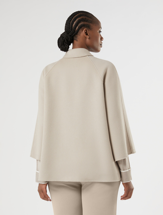 Heavy double-faced wool and cashmere jacket - TURTLEDOVE - Marina Rinaldi - 4