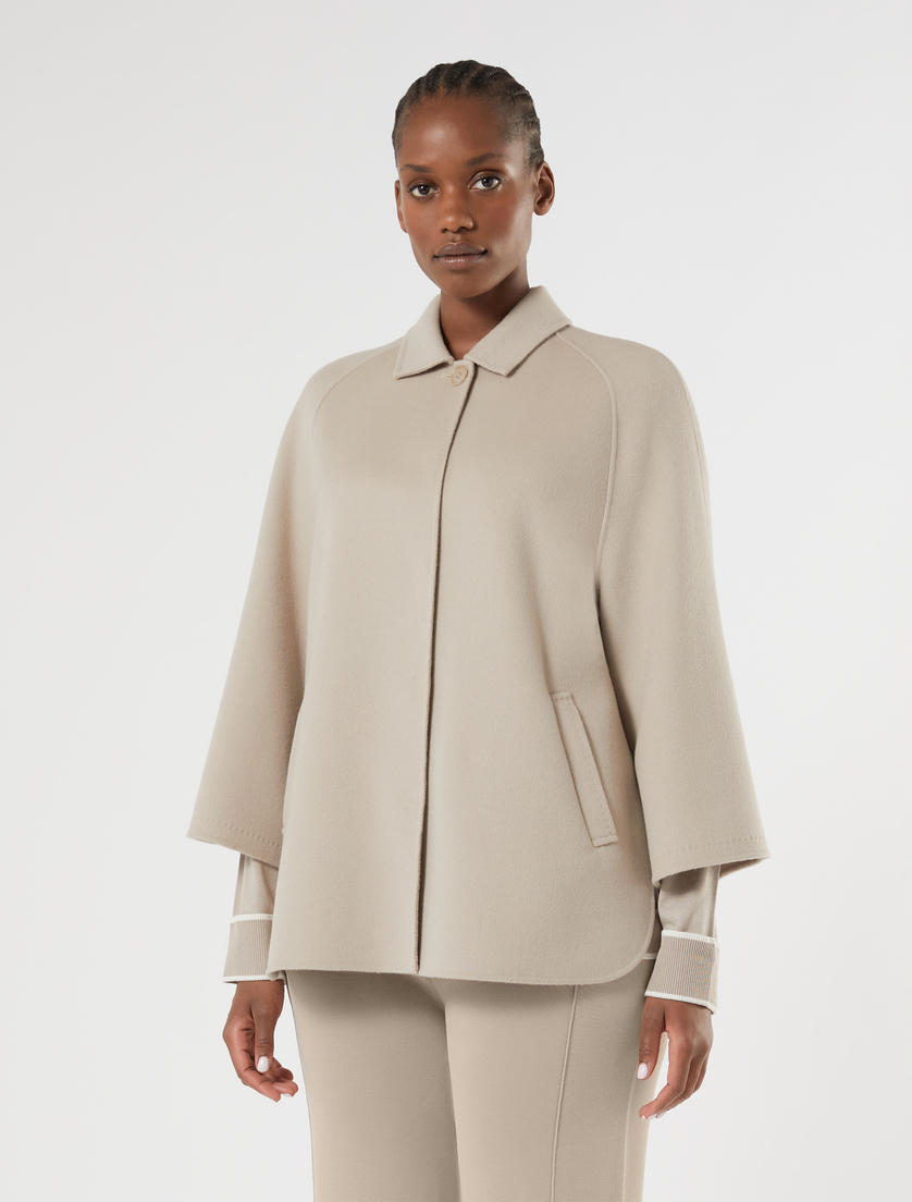 Βαρύ μπουφάν διπλής όψης από μαλλί και κασμίρ - ΠΟΡΣΕΛΑΝΗΣ - Marina Rinaldi - 3