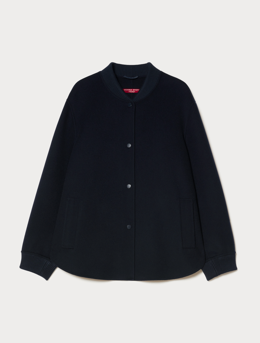 Veste en double de laine mélangée - BLEU NUIT - Marina Rinaldi