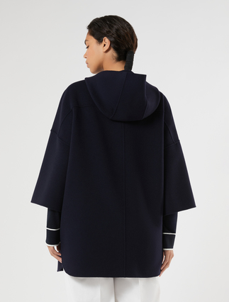 Heavy double-faced wool and cashmere jacket - MIDNIGHTBLUE - Marina Rinaldi - 4