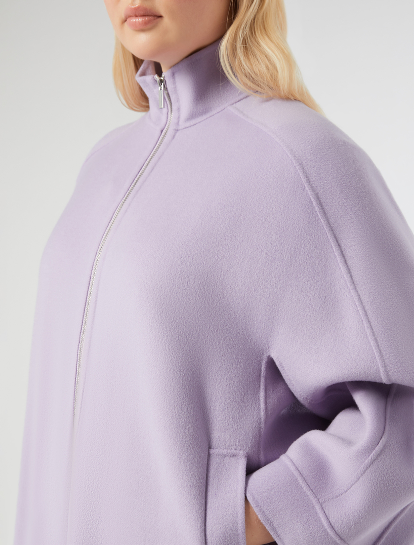 Double-faced wool-blend jacket - LILAC - Marina Rinaldi - 5