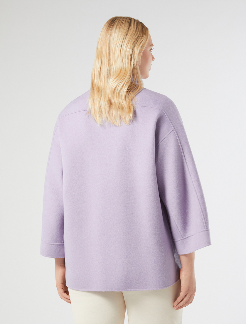 Double-faced wool-blend jacket - LILAC - Marina Rinaldi - 4