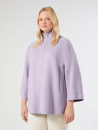 Double-faced wool-blend jacket - LILAC