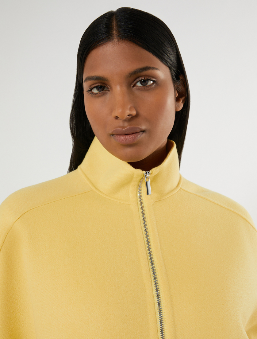 Double-faced wool-blend jacket - YELLOW - Marina Rinaldi - 5