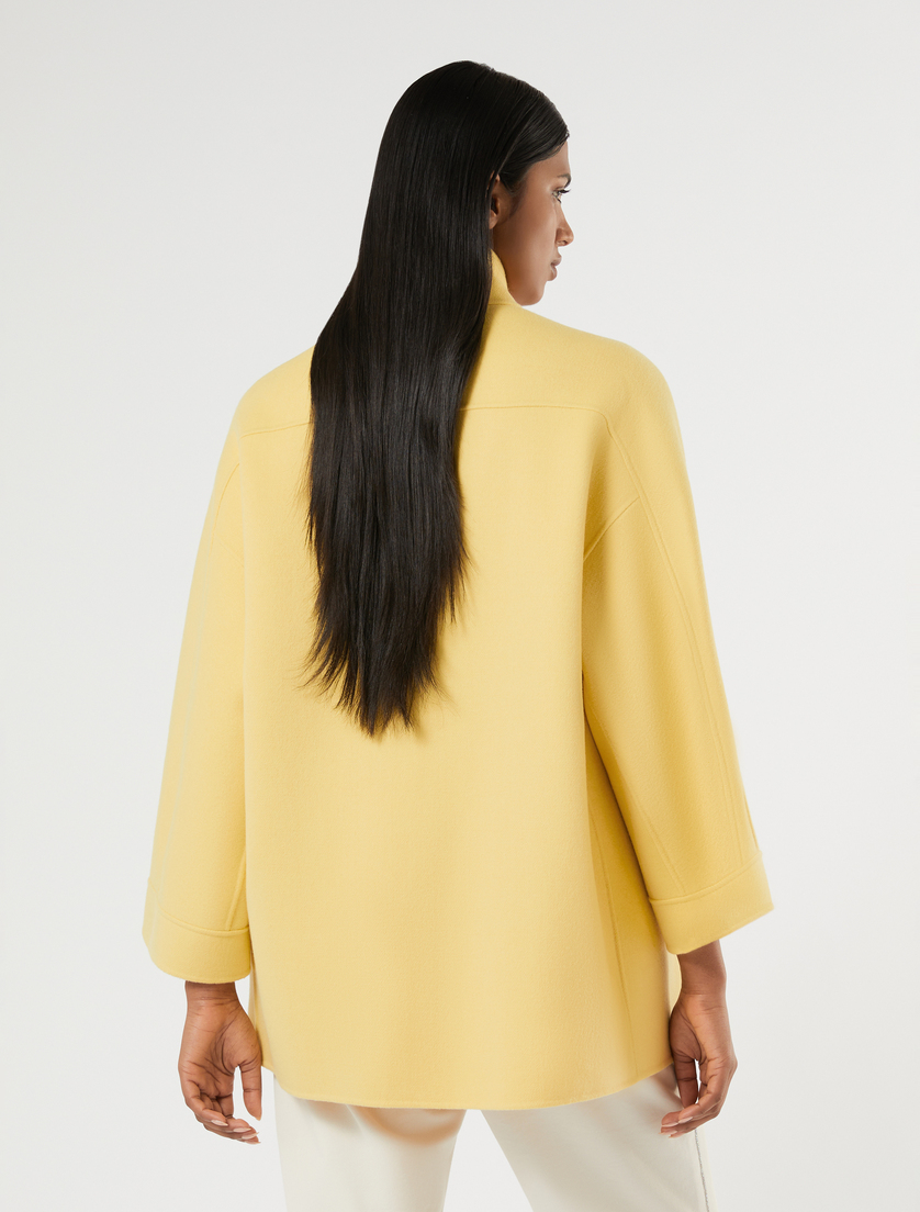 Double-faced wool-blend jacket - YELLOW - Marina Rinaldi - 4