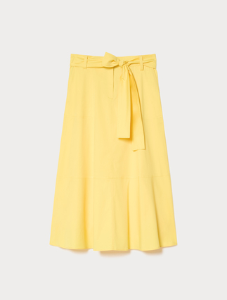 Stretch cotton gabardine skirt - Marina Rinaldi