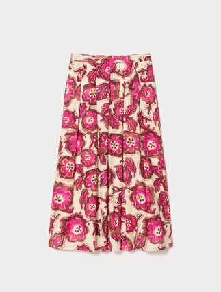 Long cotton poplin skirt - Marina Rinaldi