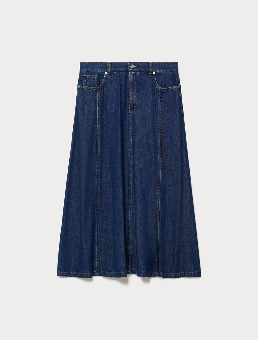Denim skirt - NAVY - Marina Rinaldi