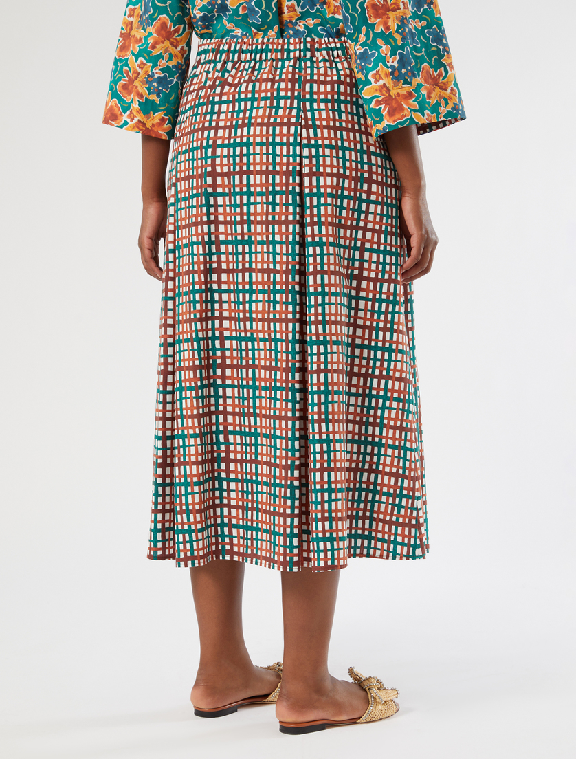 Cotton poplin skirt - MULTICOLOUR - Marina Rinaldi - 4