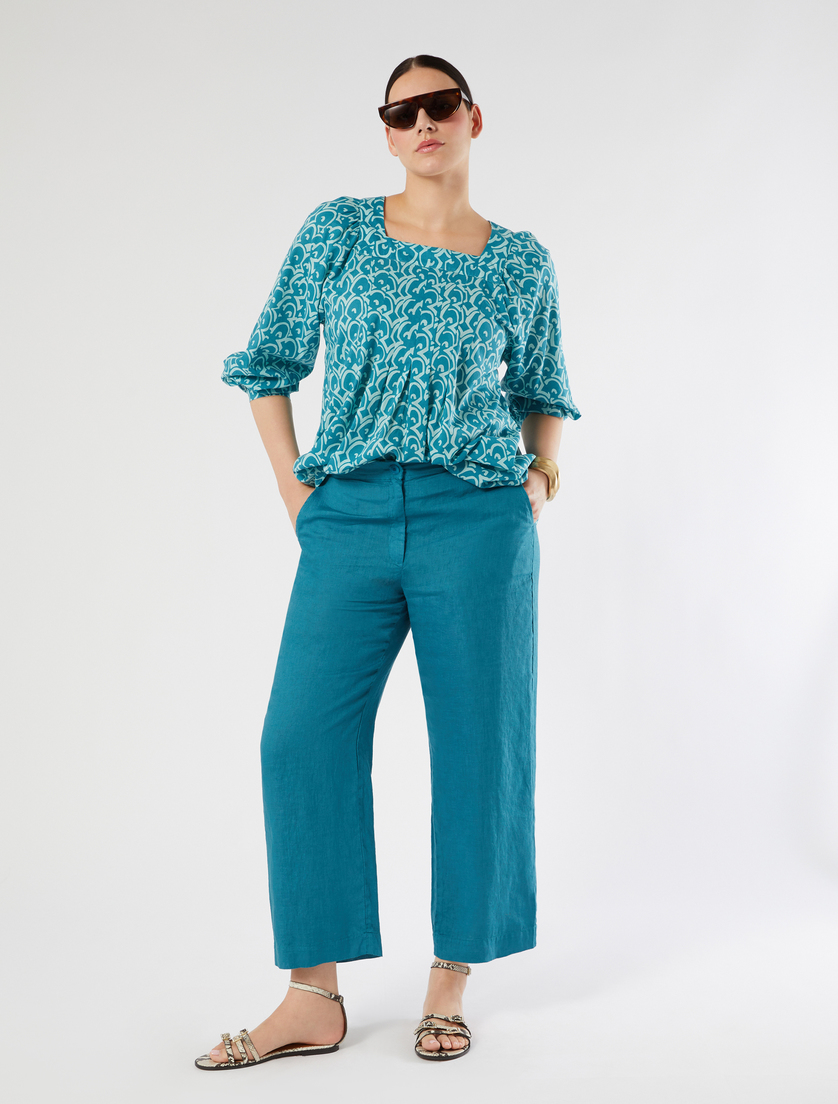 Cotton poplin blouse - Marina Rinaldi